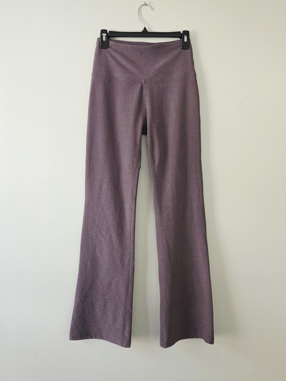 Beyond Yoga Women's High Waisted Practice Pant Boot Cut Rose Taupe Mauve